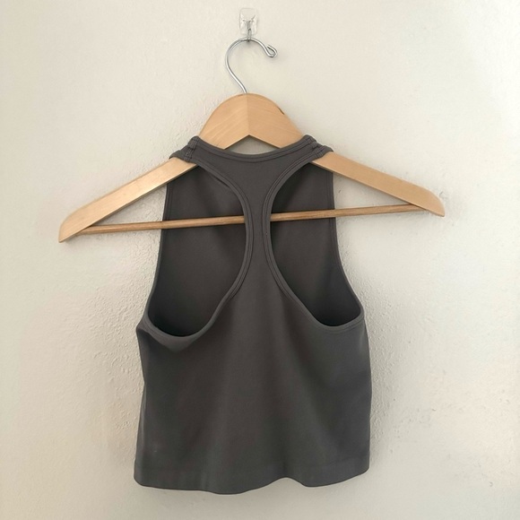 Intimately Free People Hayley Racerback Cropped Ribbed Brami Tank Blacksand XS/S - Picture 5 of 8